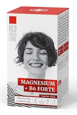RED HEALTH CARE MAGNESIUM + B6 FORTE 1×60 tbl, výživový doplnok