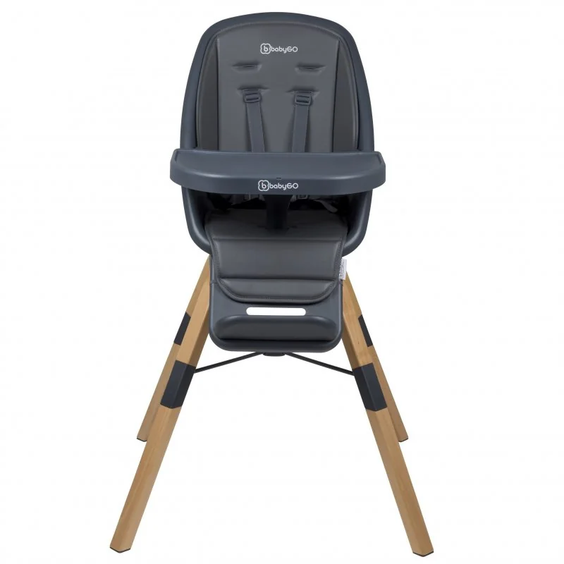 BABYGO jedálenská stolička CAROU 360° Grey