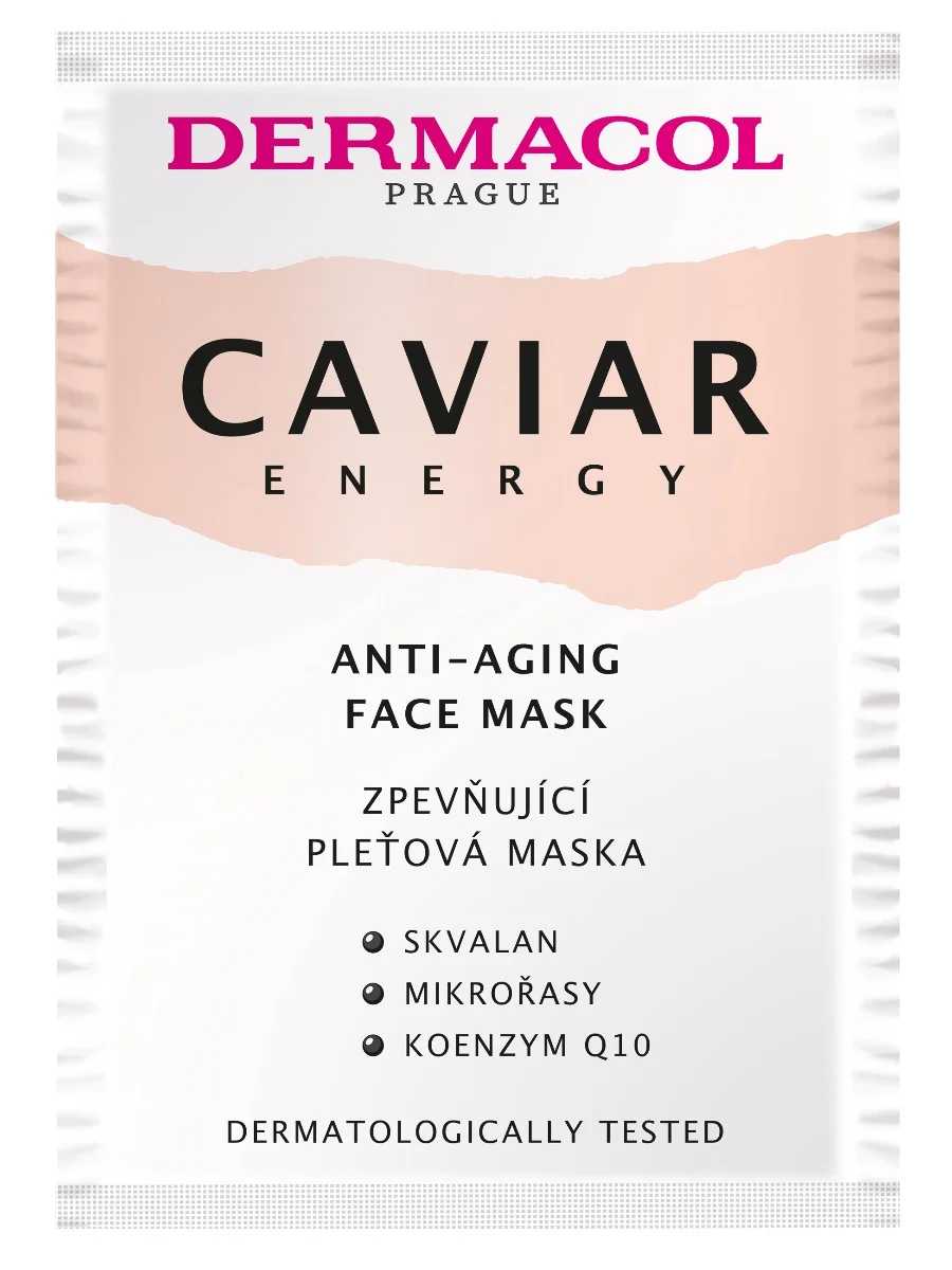Dermacol Caviar energy pleťová maska 1×1 ks, pleťová maska