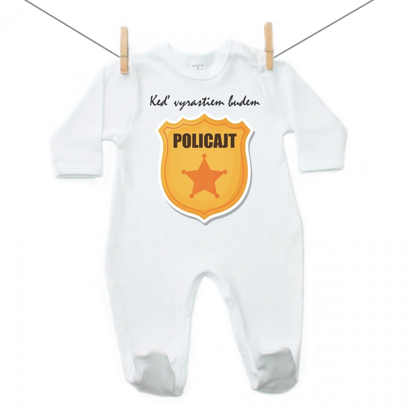 Boodyy Overal Keď vyrastiem budem policajt Veľkosť: 92