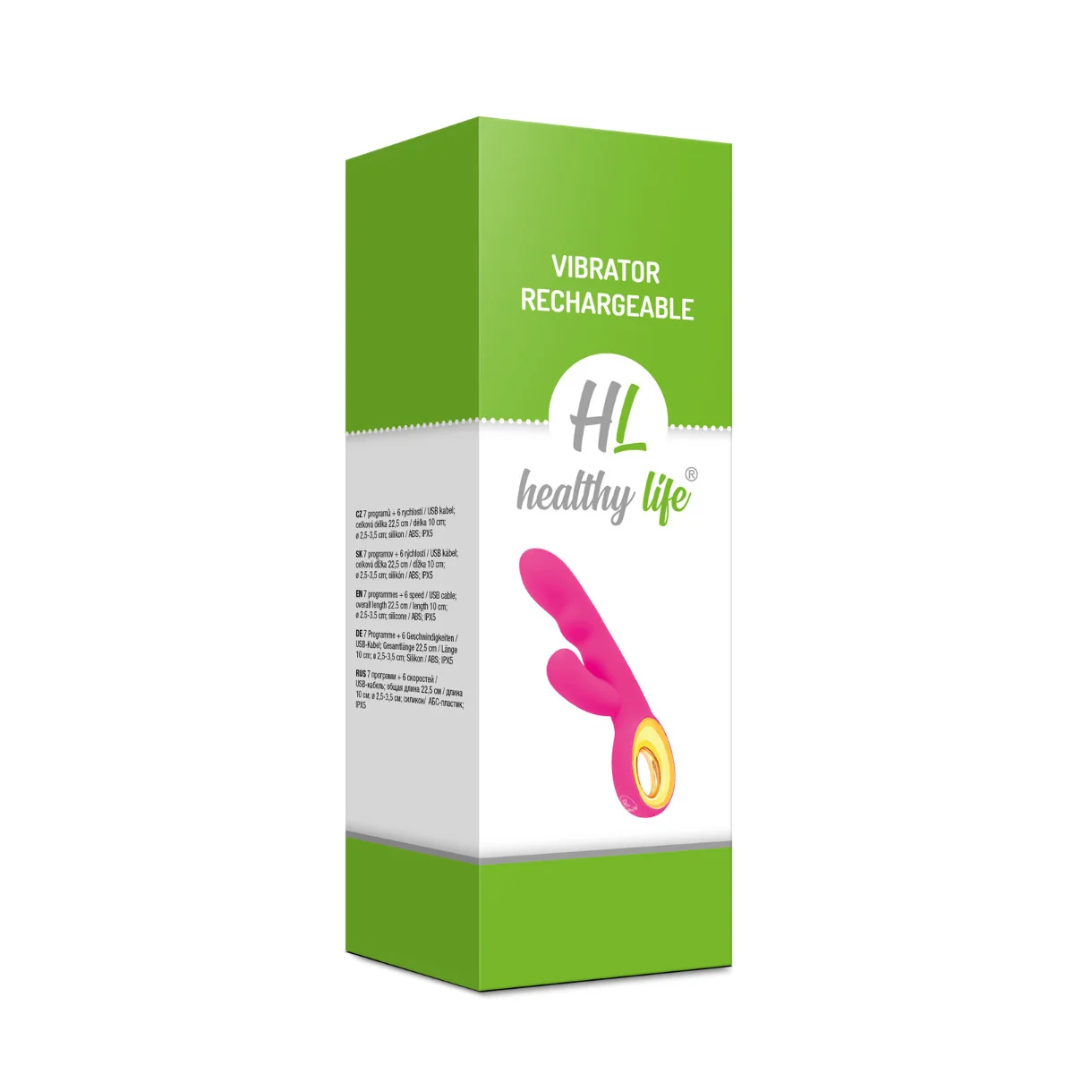 Healthy Life - Duálny vibrátor Pyrhus čierny 1×1 kus, vibrátor duálny