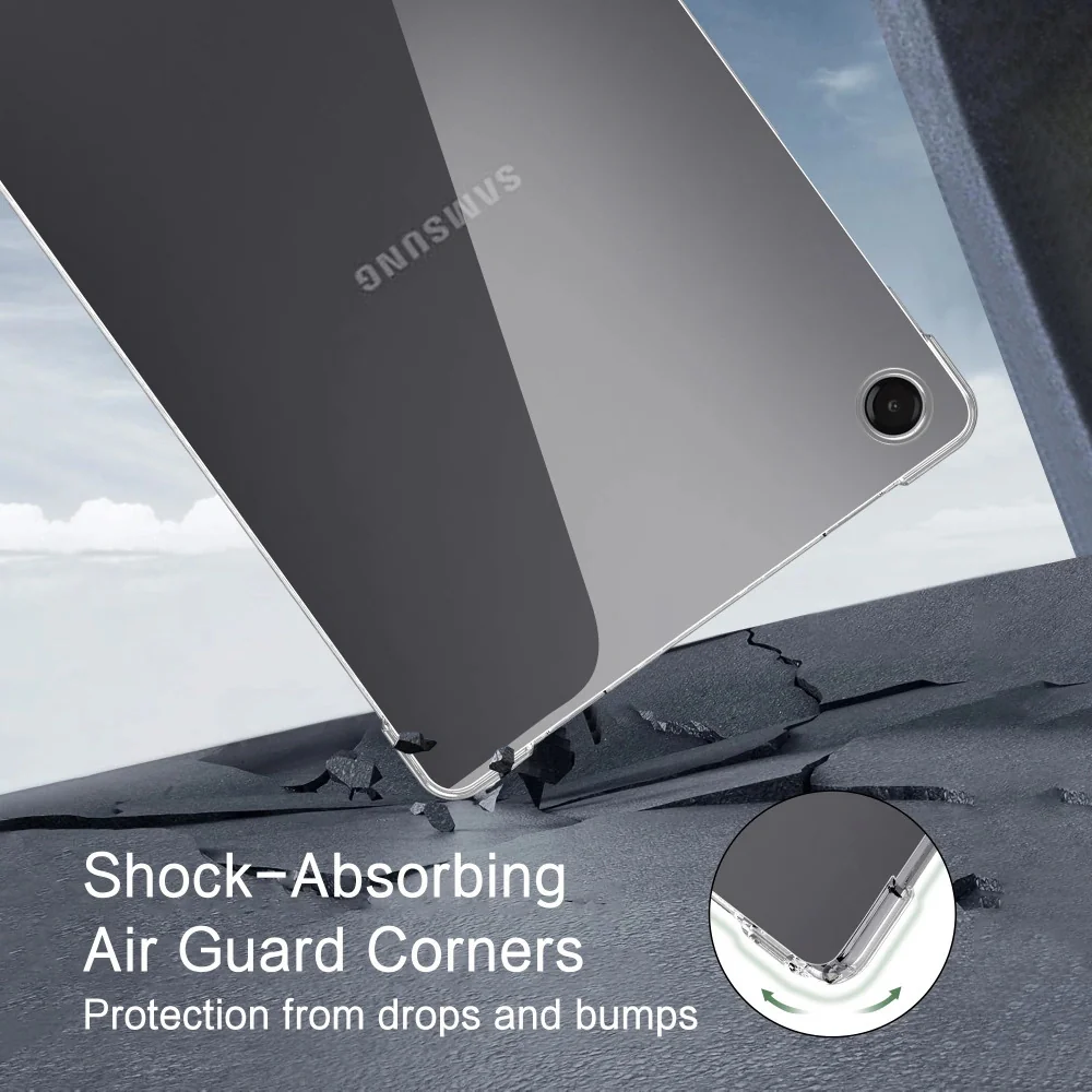 Tech-Protect FlexAir kryt na Samsung Galaxy Tab A9 Plus / A11 Plus 11'', priesvitný ', priesvitný