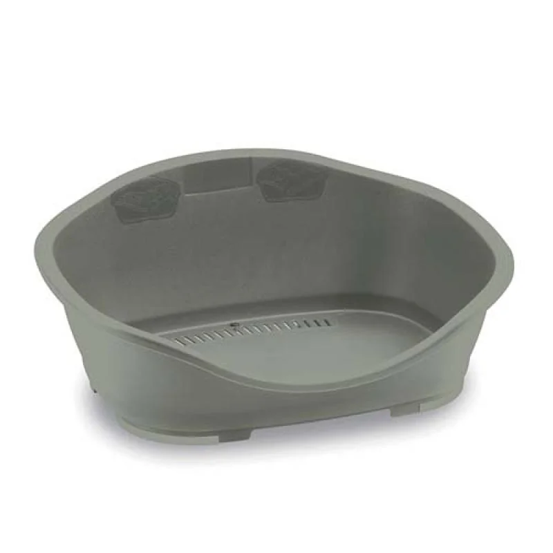 STEFANPLAST GREEN LINE SLEEPER 3 sivá 80,5x55x32cm plastové ležadlo pre psov 98% z recyklovaného plastu