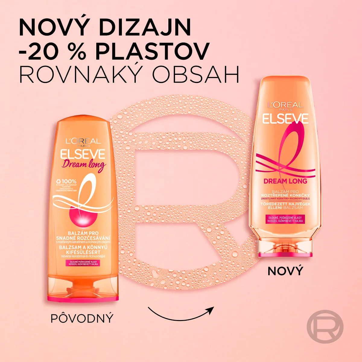 L'Oréal Paris Elseve Dream Long balzam 1×300ml, balzam na vlasy
