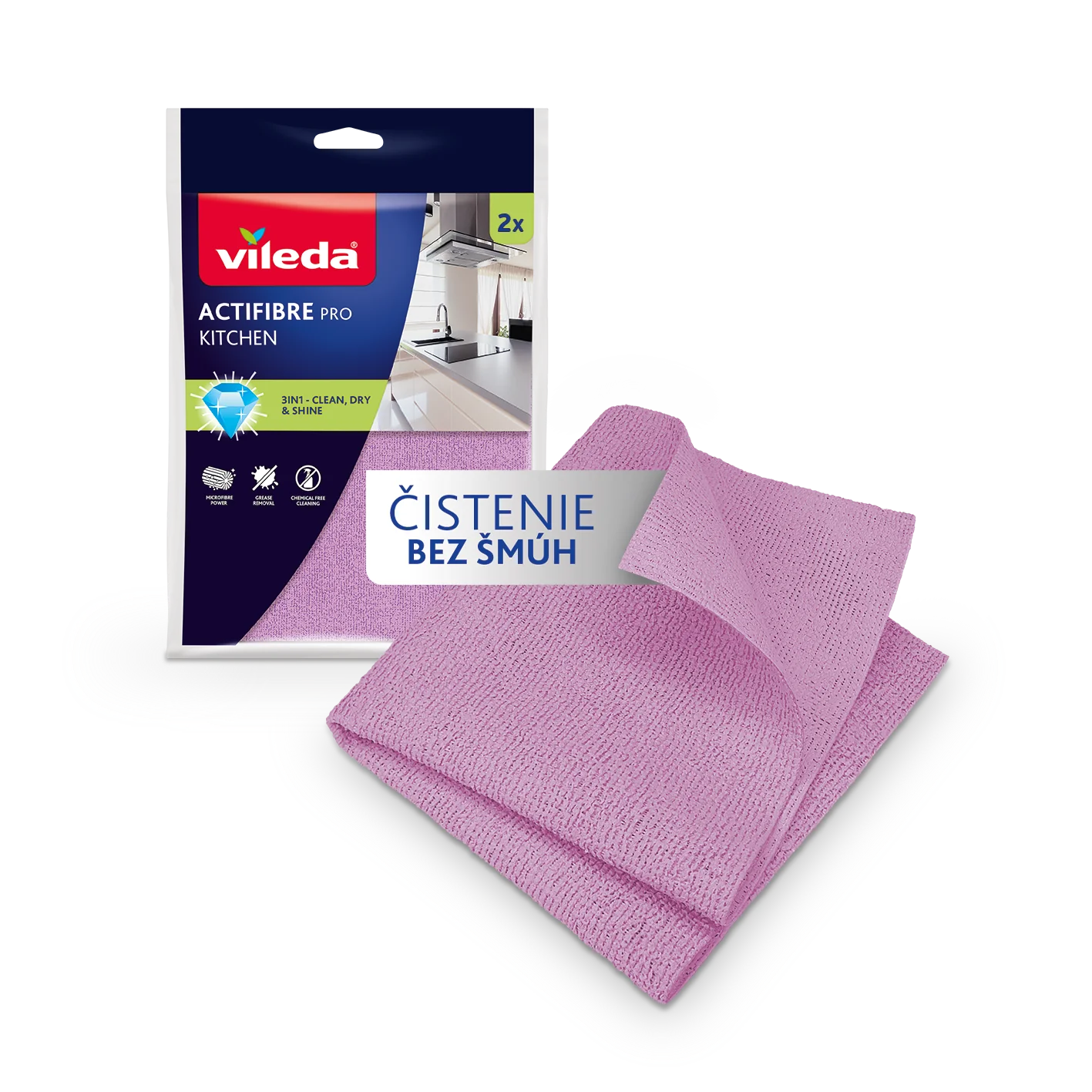 Vileda Actifibre mikrohandrička do kuchyne 2 ks
