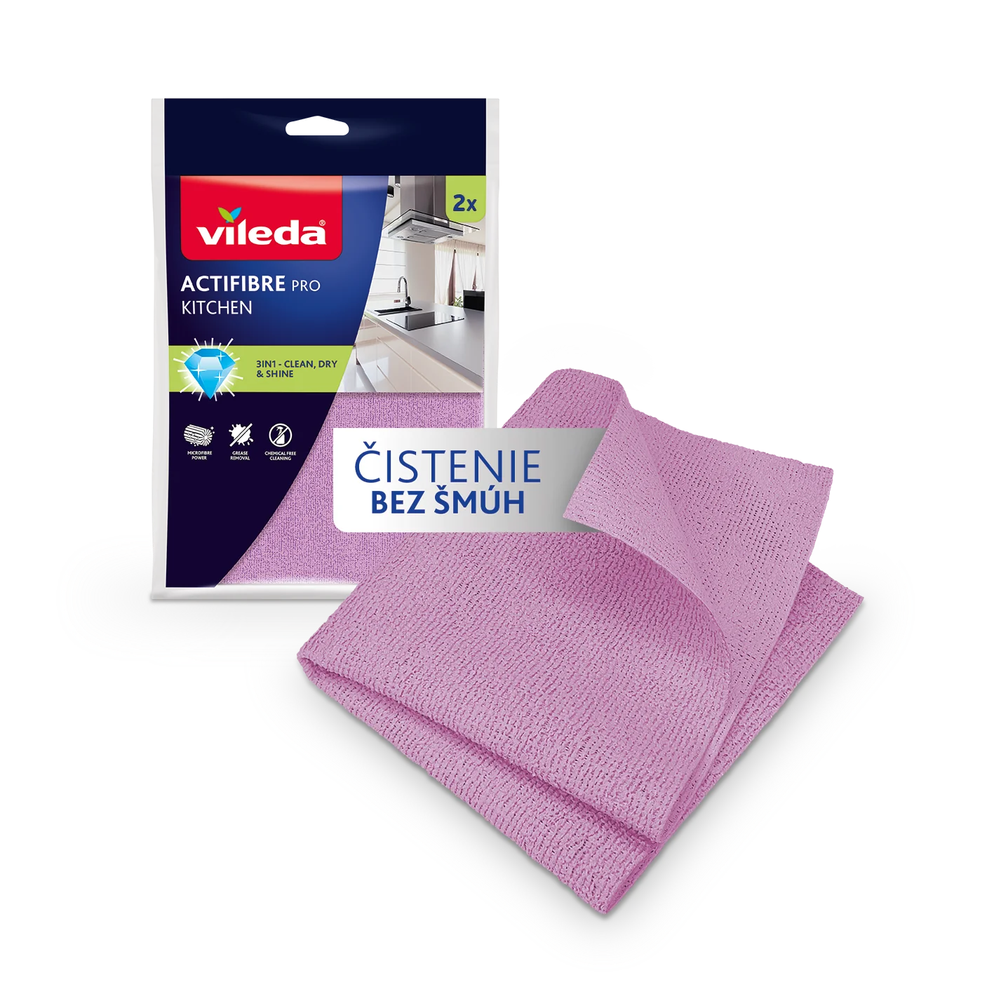 Vileda Actifibre mikrohandrička do kuchyne 2 ks