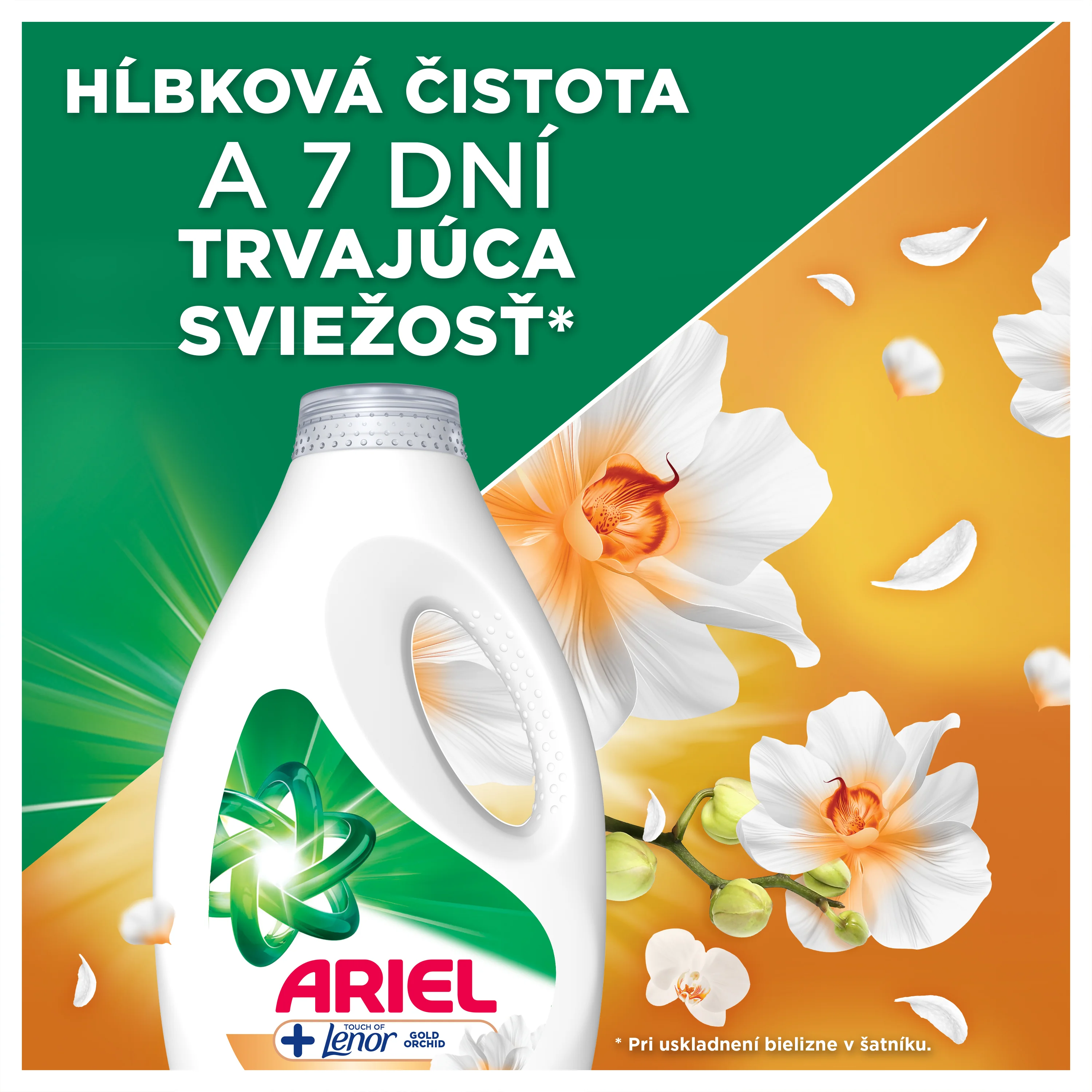 Ariel +Touch Of Lenor Gold Orchid, gél na pranie, 50 praní 2250 ml