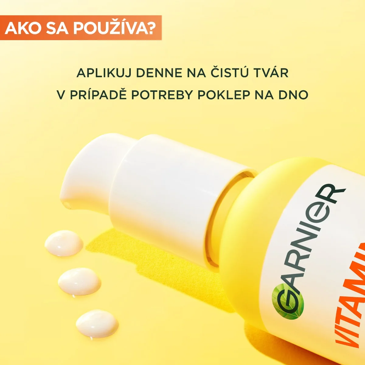 Garnier Skin Naturals Krémové sérum s vitamínom C na rozjasnenie pleti, 50 ml 1×50 ml, krémové sérum