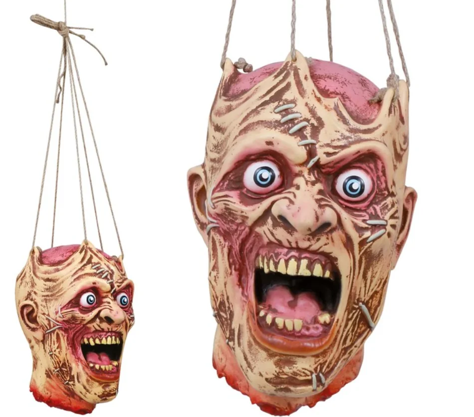 Visiaca dekorácia Hlava monštra latex 28cm