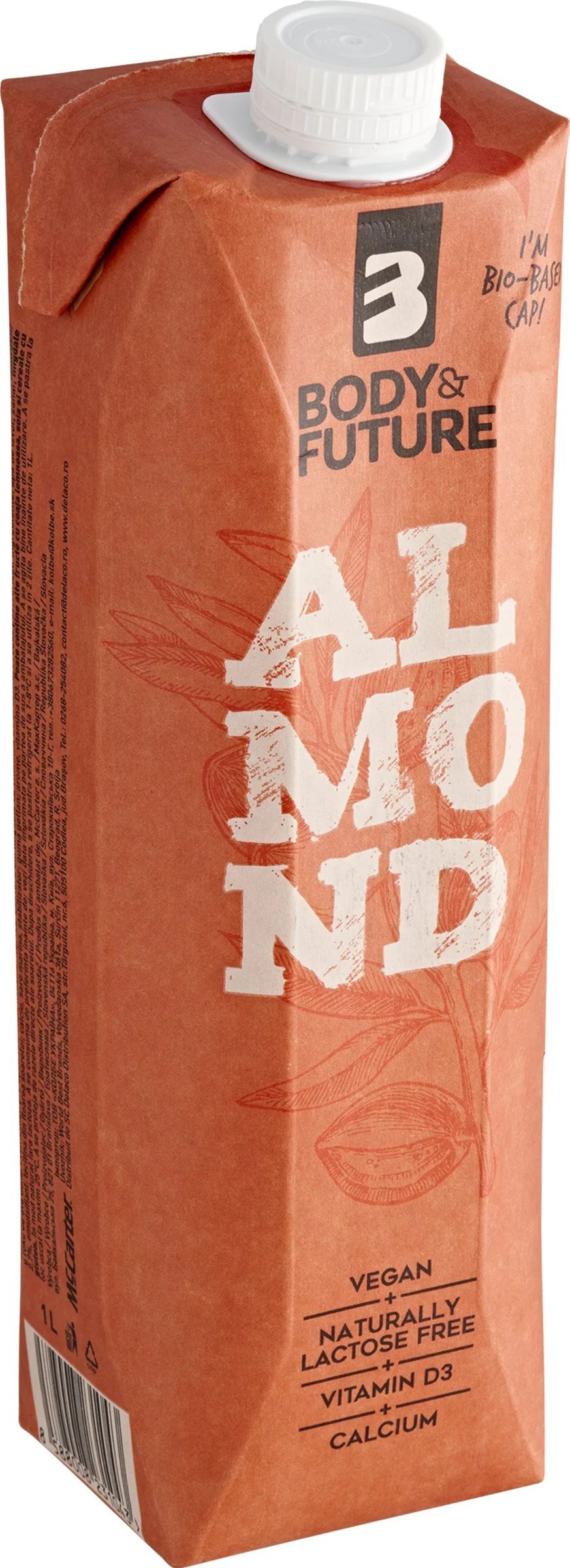 Body&Future almond 1×1000 ml, mandľový nápoj