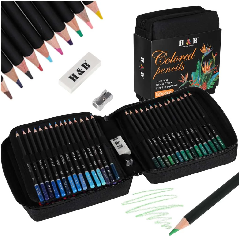 Sada farebných pasteliek 120 ks v puzdre so zipsom