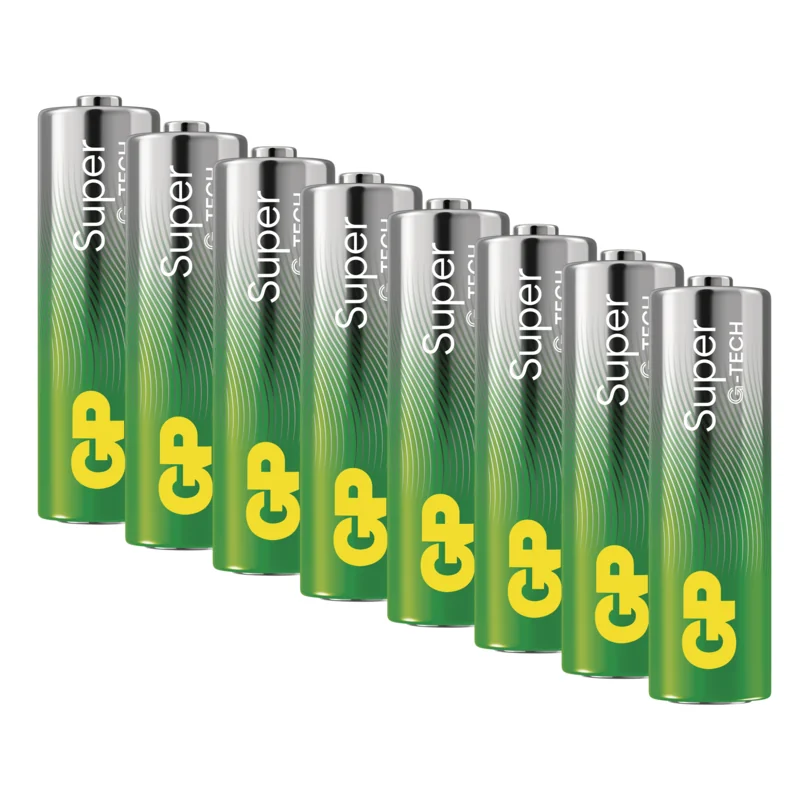 GP alkalická batéria SUPER AA (LR6) 8 ks