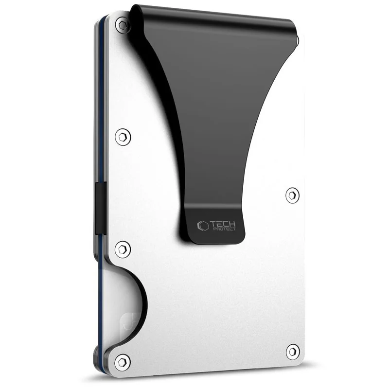 Tech-Protect Thord RFID obal na karty, strieborný