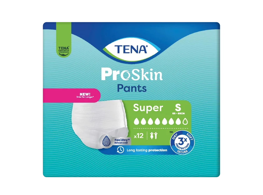 TENA PANTS SUPER SMALL 1×12 ks, naťahovacie absorpčné nohavičky