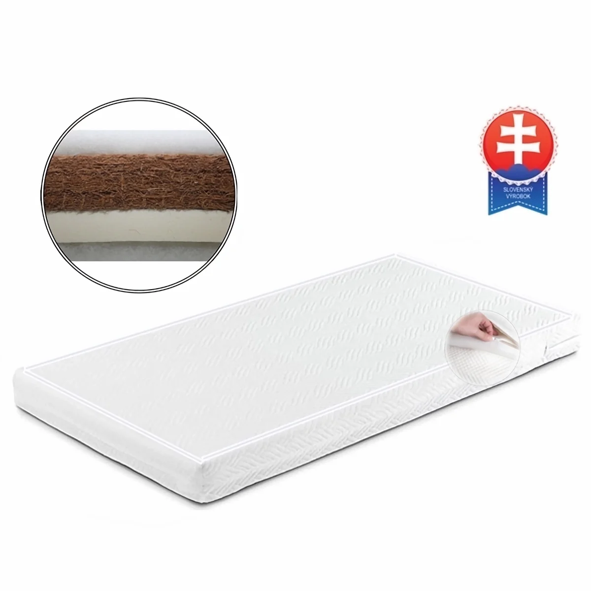 Detský matrac gf Kokos-Latex 10cm 120x60