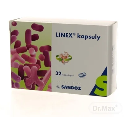 LINEX kapsuly 1×32 cps, liek s kyslomliečnými baktériami