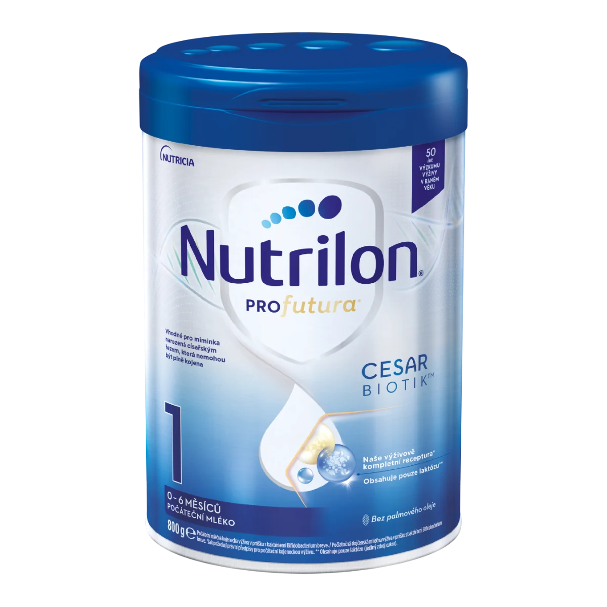 Nutrilon Profutura CESARBIOTIK™ 1 počiatočné mlieko od narodenia 1×800 g, detská výživa