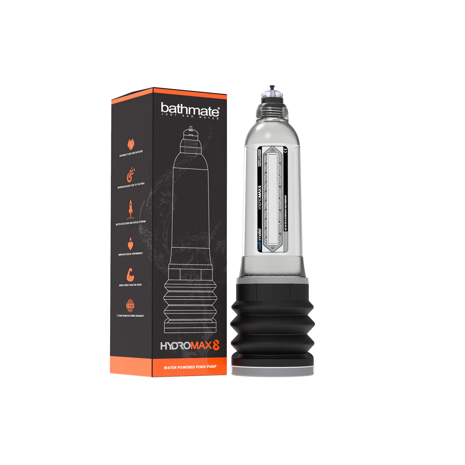 Vákuová pumpa - Bathmate Hydromax 8 transparentná