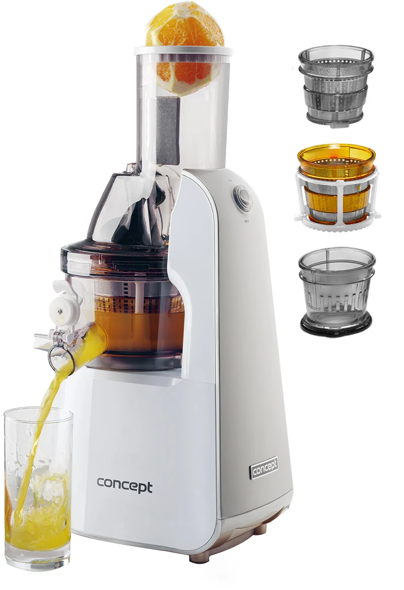 Concept LO7066 lis na ovocie a zeleninu Home Made Juice biely 1×1kus, lis na ovocie a zeleninu, čierny