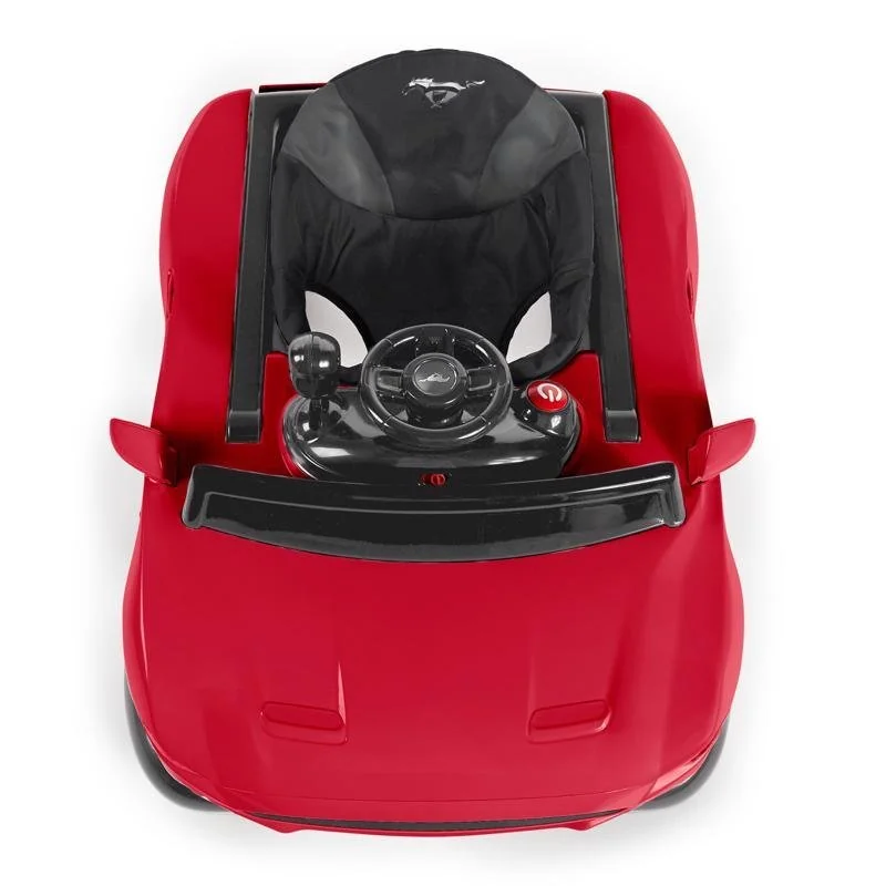 Chodítko 3v1 Ford Mustang Red 6m+, do 12 kg