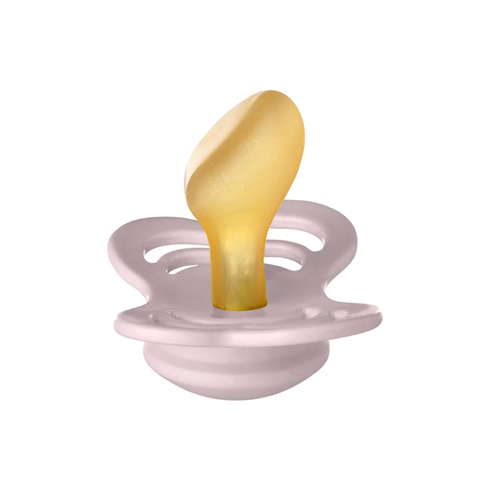 BIBS Couture ortodontický cumlík z prírodného kaučuku 2ks 1×1 ks - veľkosť 2, pink plum/peach