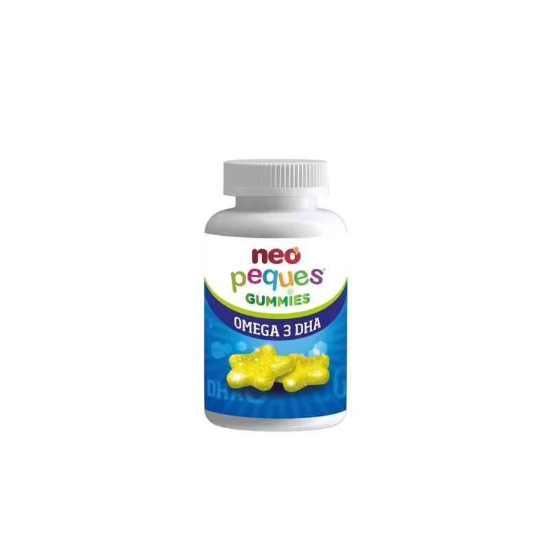 Neo Peques Omega 3 DHA - vegánske gumené cukríky s omega 3, cholínom + vitamíny B3, B6 a B12 , 30 ks