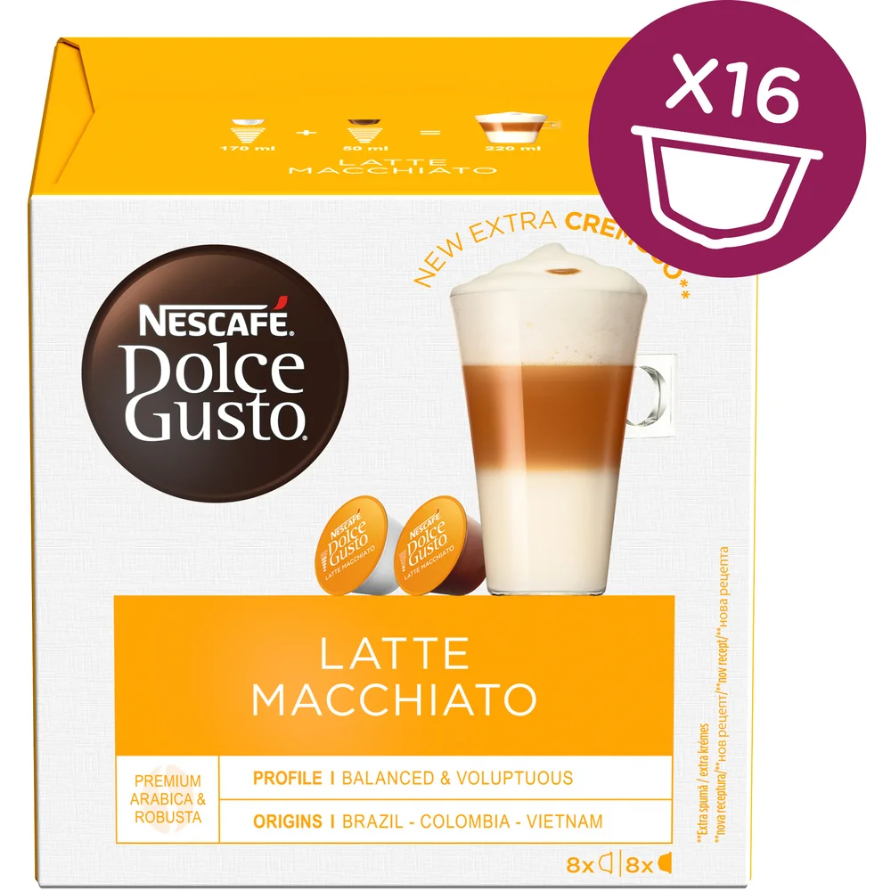 Nescafé Dolce Gusto Latte Macchiato 1×16 ks, kávové kapsuly
