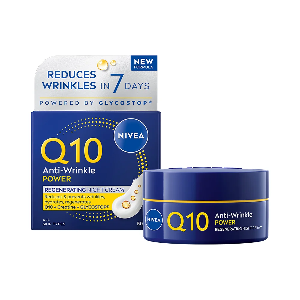 Nivea Q10 Power Regeneračný nočný krém proti vráskam 50 ml