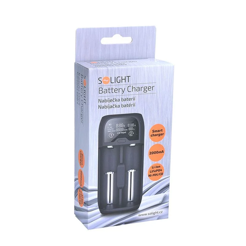 Nabíjačka batérií s LCD AA/AAA/18650 SOLIGHT DN27