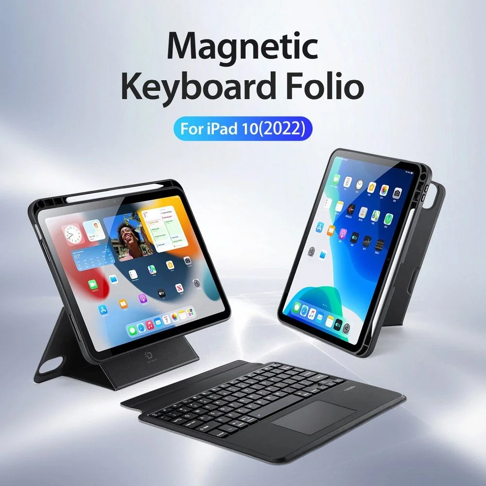 Dux Ducis DK puzdro s klávesnicou na iPad 10.9'' 2022 10gen, čierne