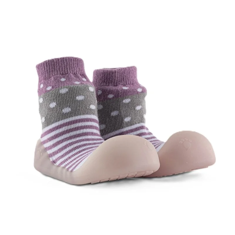 Chameleon ponožkotopánky Chameleon Lilac Polka veľ. 115
