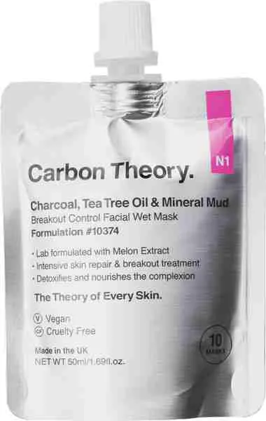 Carbon Theory, Mineral Mud Mask 50 ml, maska na tvár
