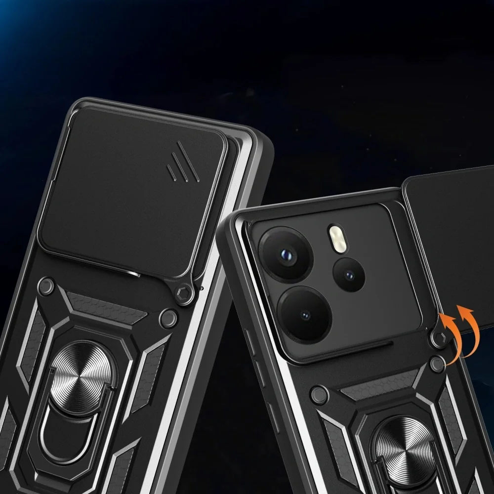 Tech-Protect Camshield kryt na Xiaomi Redmi Note 14 4G, čierny