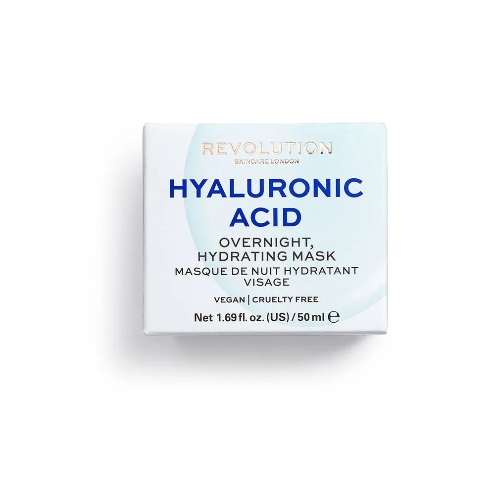 Revolution Skincare Hyaluronic Acid Overnight Hydrating maska na tvár 1×1 ks