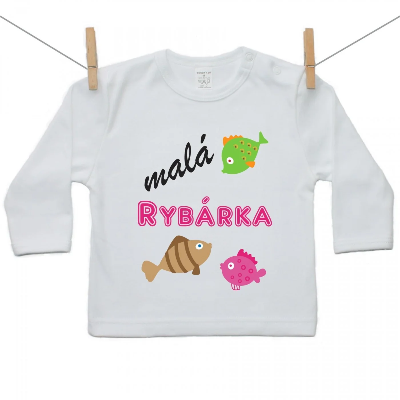 Boodyy Tričko s dlhým rukávom Malá rybárka Veľkosť: 110