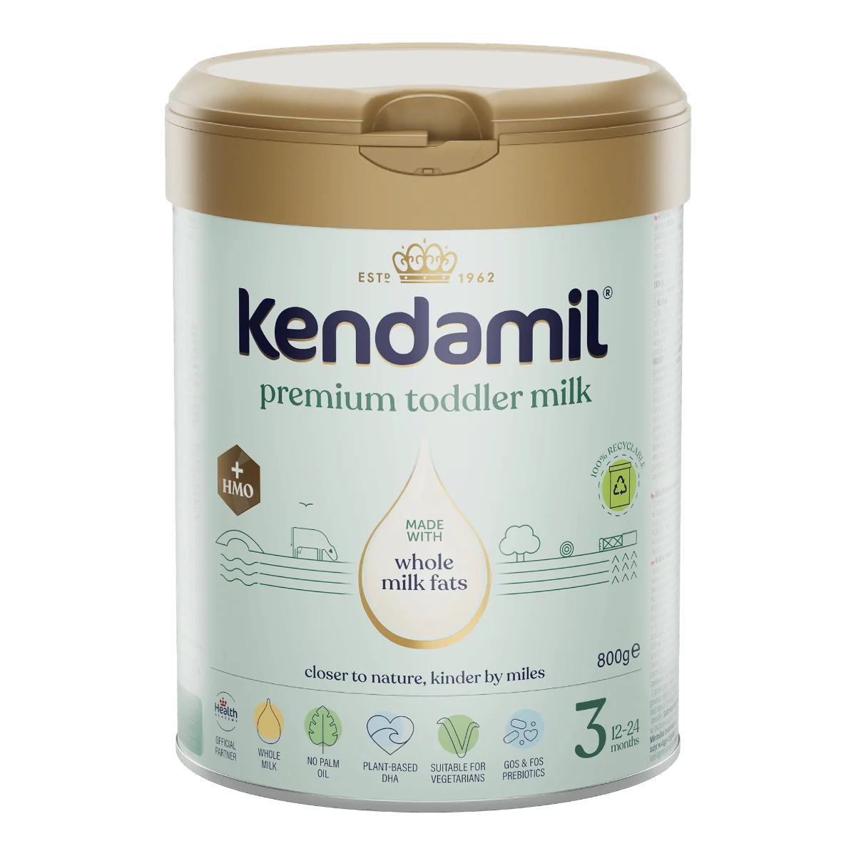 Kendamil Premium 3 HMO+ (800 g) 1×800 g, detská výživa