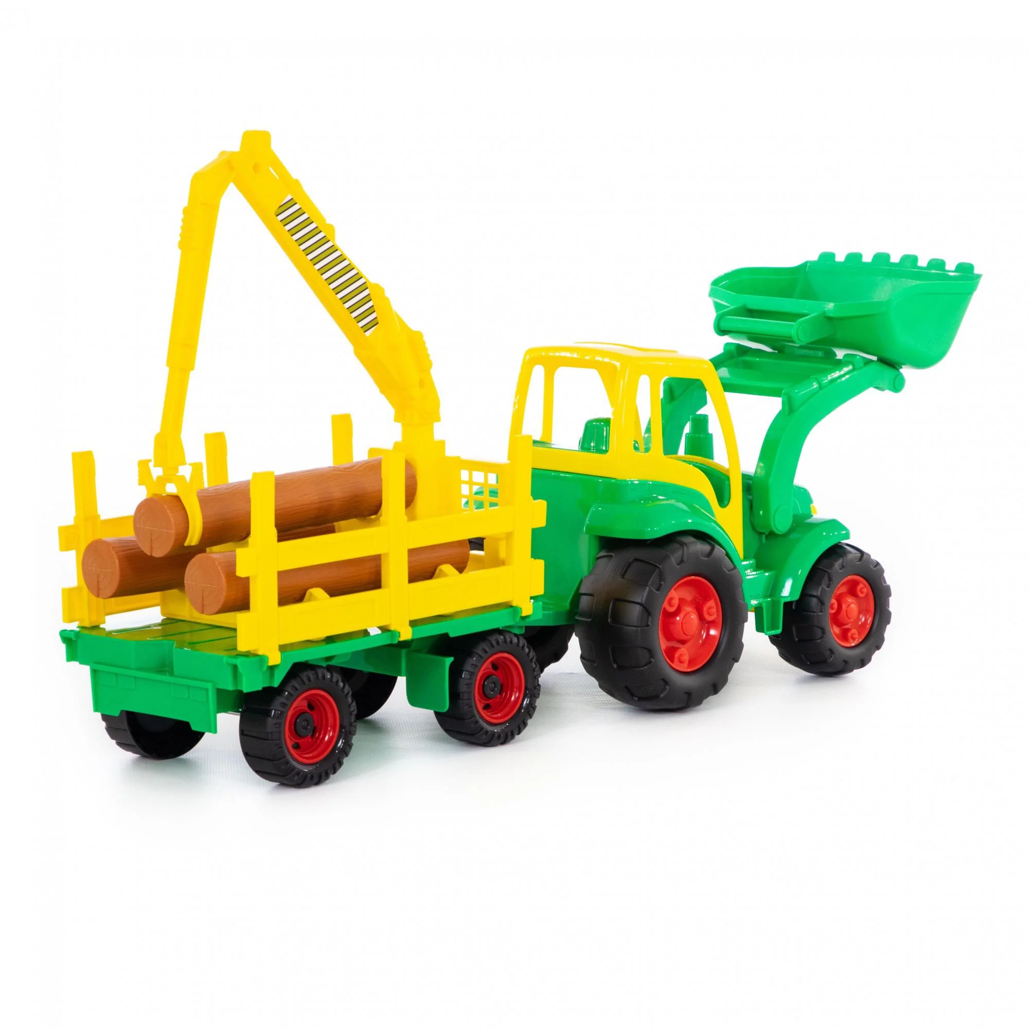 Traktor s prívesom a radlicou veľký , 8PL0483