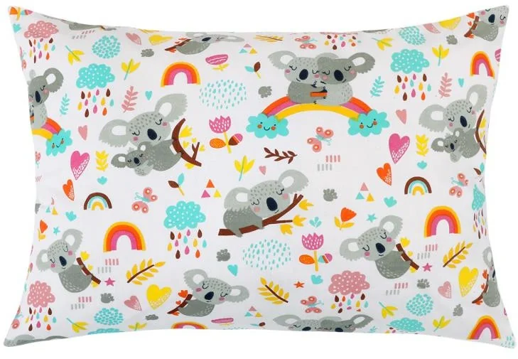 Vankúš VIOLA 40x60cm 45/013 koala s dúhou 1×1 ks, detský vankúš