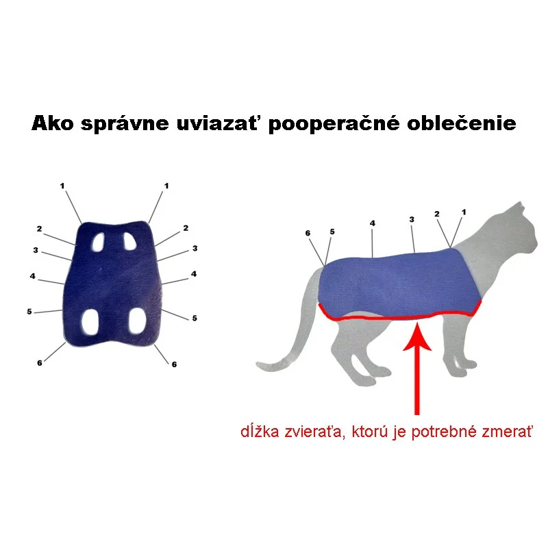 Pooperačné ochranné oblečenie menšie modré, Veľkosť: 1
