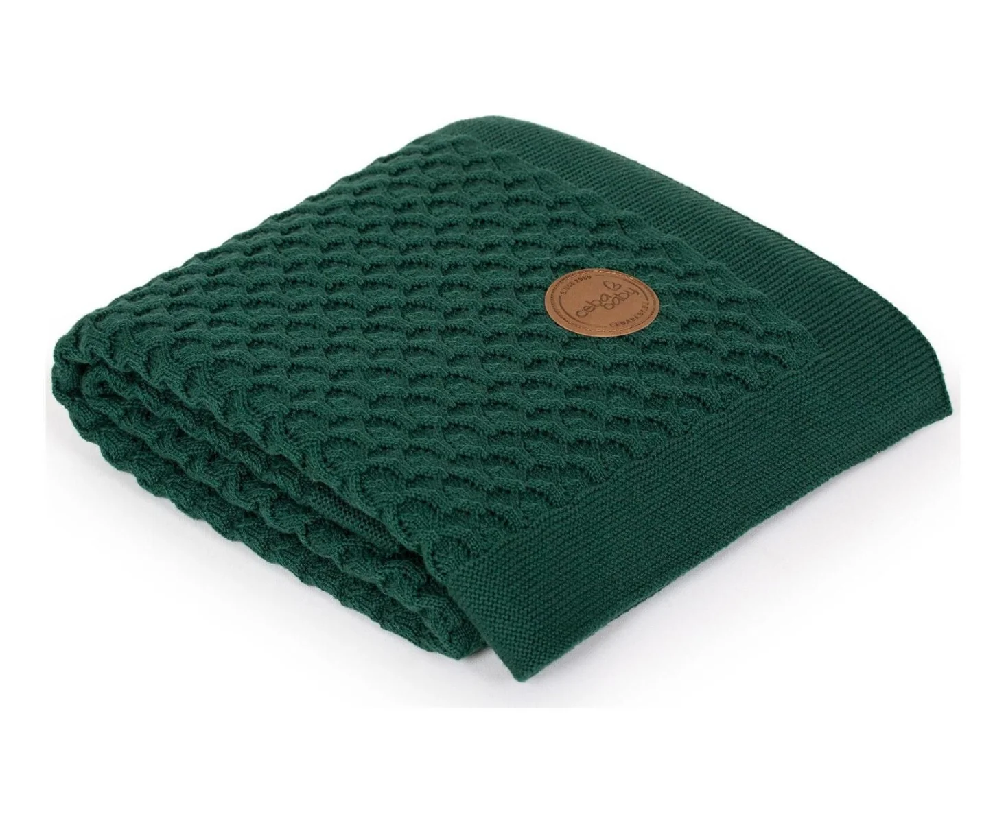 CEBA Deka pletená v darčekovom balení 90 x 90 Vlny Emerald 1×1 ks, 100 % bavlna