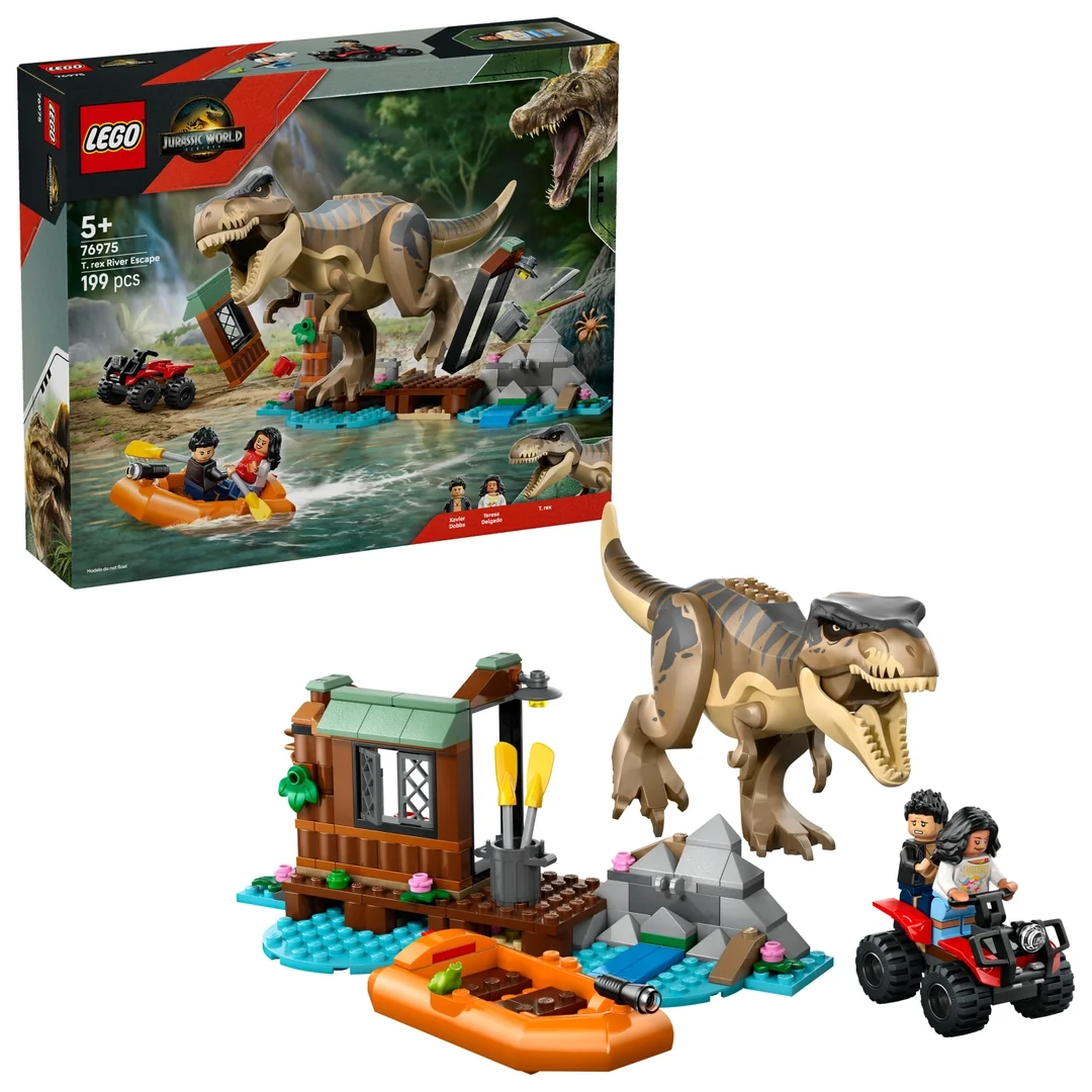 LEGO® Jurassic World 76975 T-rex a útek po rieke