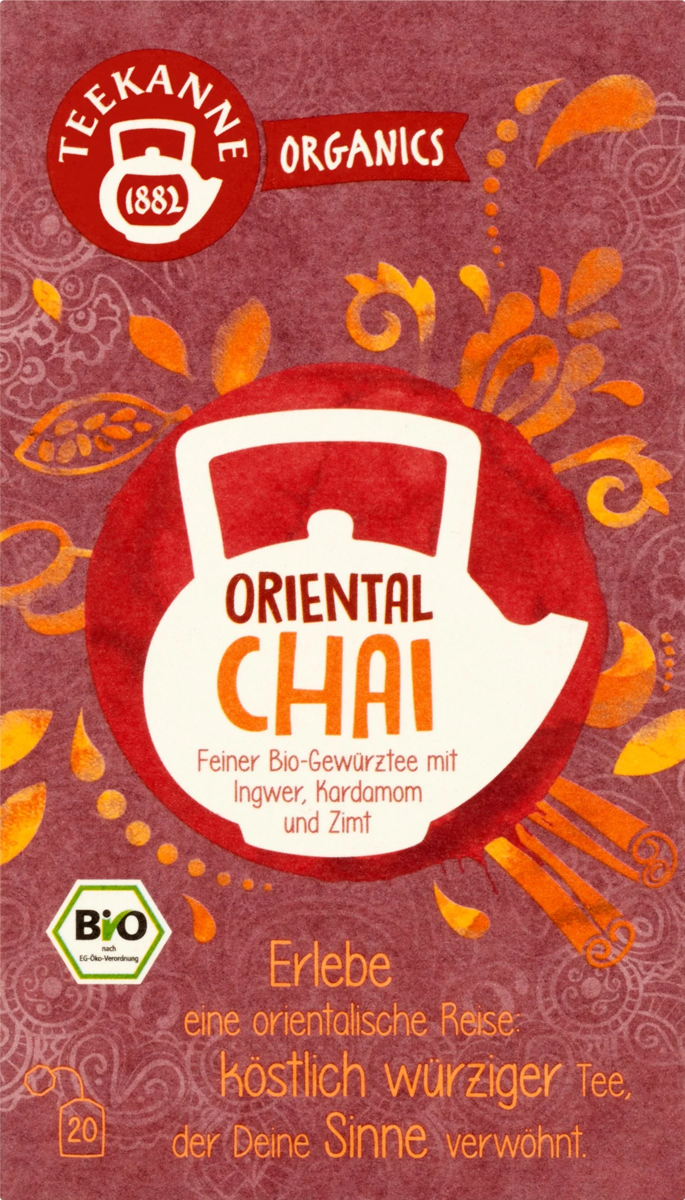 TEEKANNE BIO Oriental Chai 1×36 g, bylinný čaj