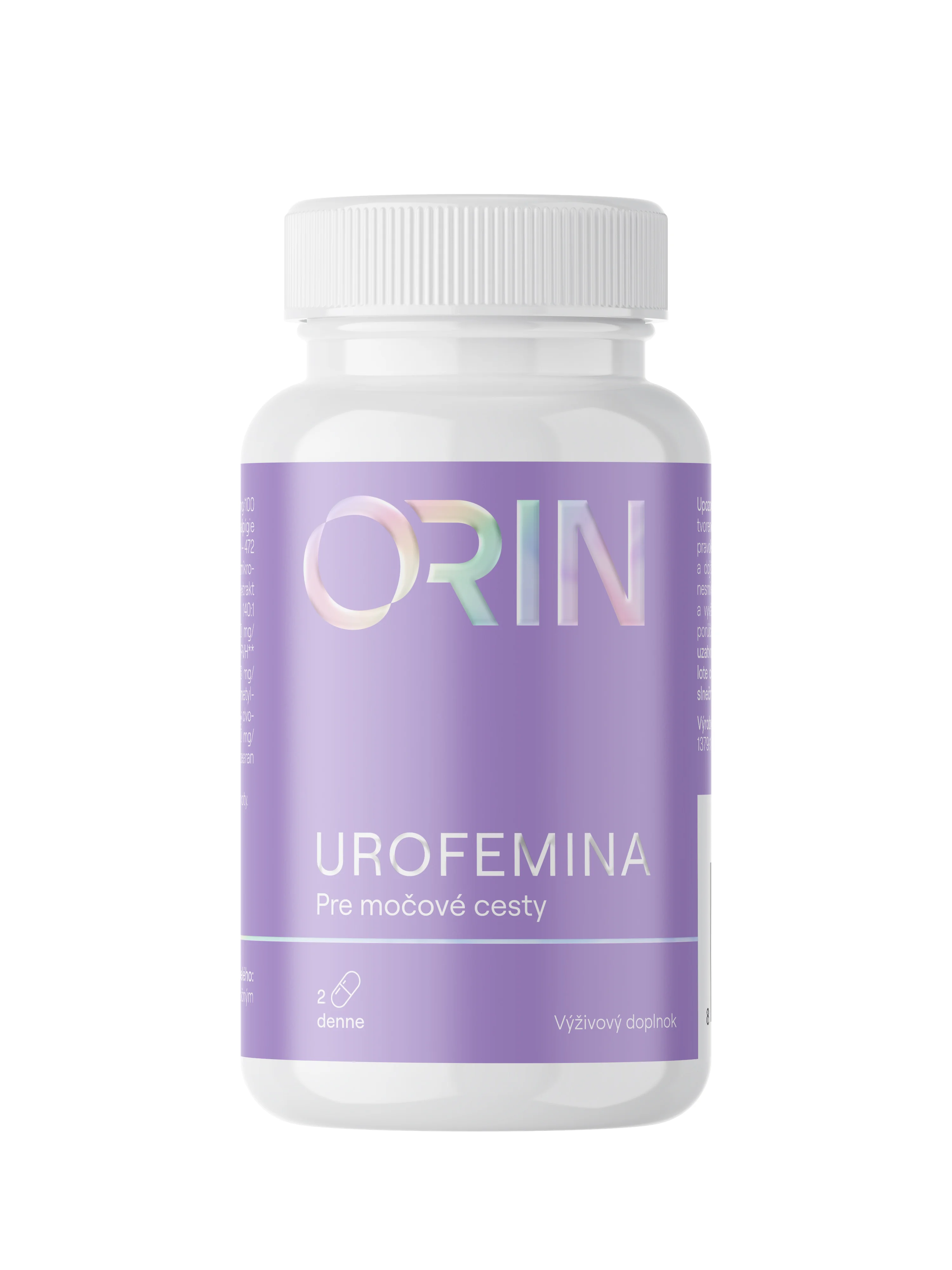 UroFemina pre močové cesty 60 kapsúl, 2 kapsuly 1x denne