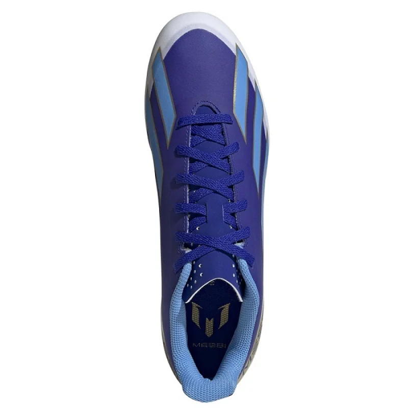 Adidas X CRAZYFAST Club Messi FxG Pánske futbalové kopačky, biela/modrá, veľ. 44