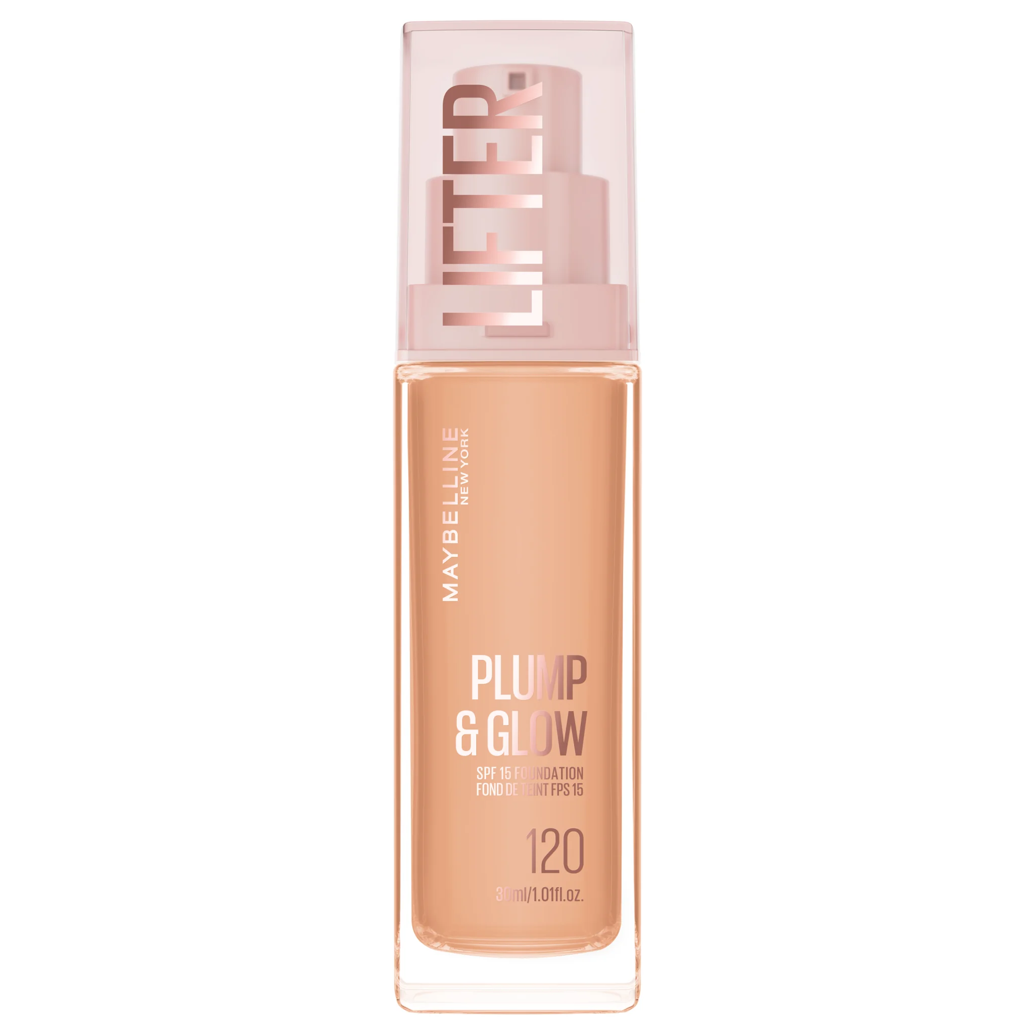 Maybelline New York Lifter Foundation 120, Rozjasňujúci make-up 30 ml