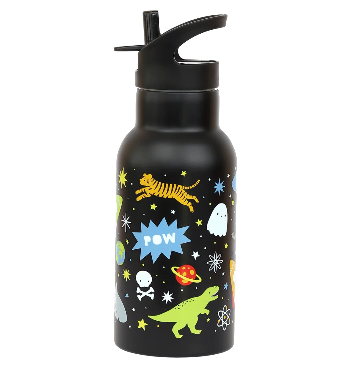 A Little Lovely Company - antikorová fľaša na pitie, 350 ml - vesmír