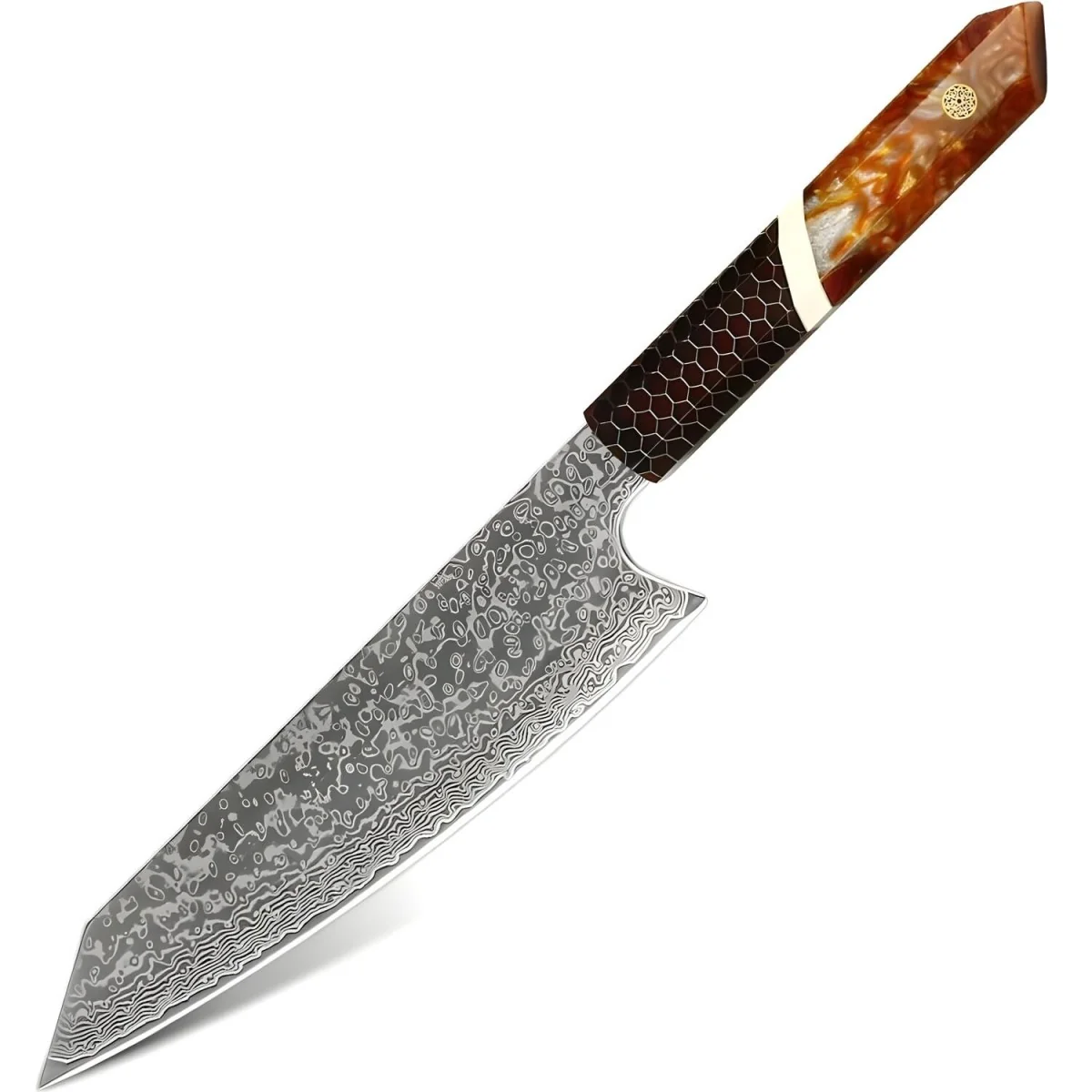 Damaškový kuchynský nôž Shinsei 35 cm, HRC60±2