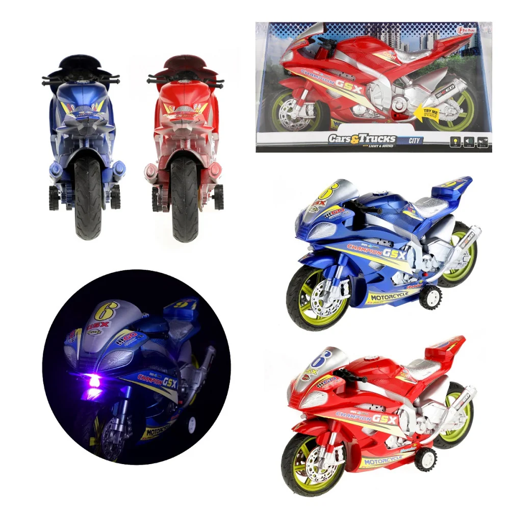 Závodná motorka so zvukom a svetlom  30 cm-Toi Toys