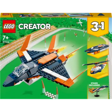 LEGO® Creator 31126 Nadzvukové prúdové lietadlo 1×1 ks, lego stavebnica