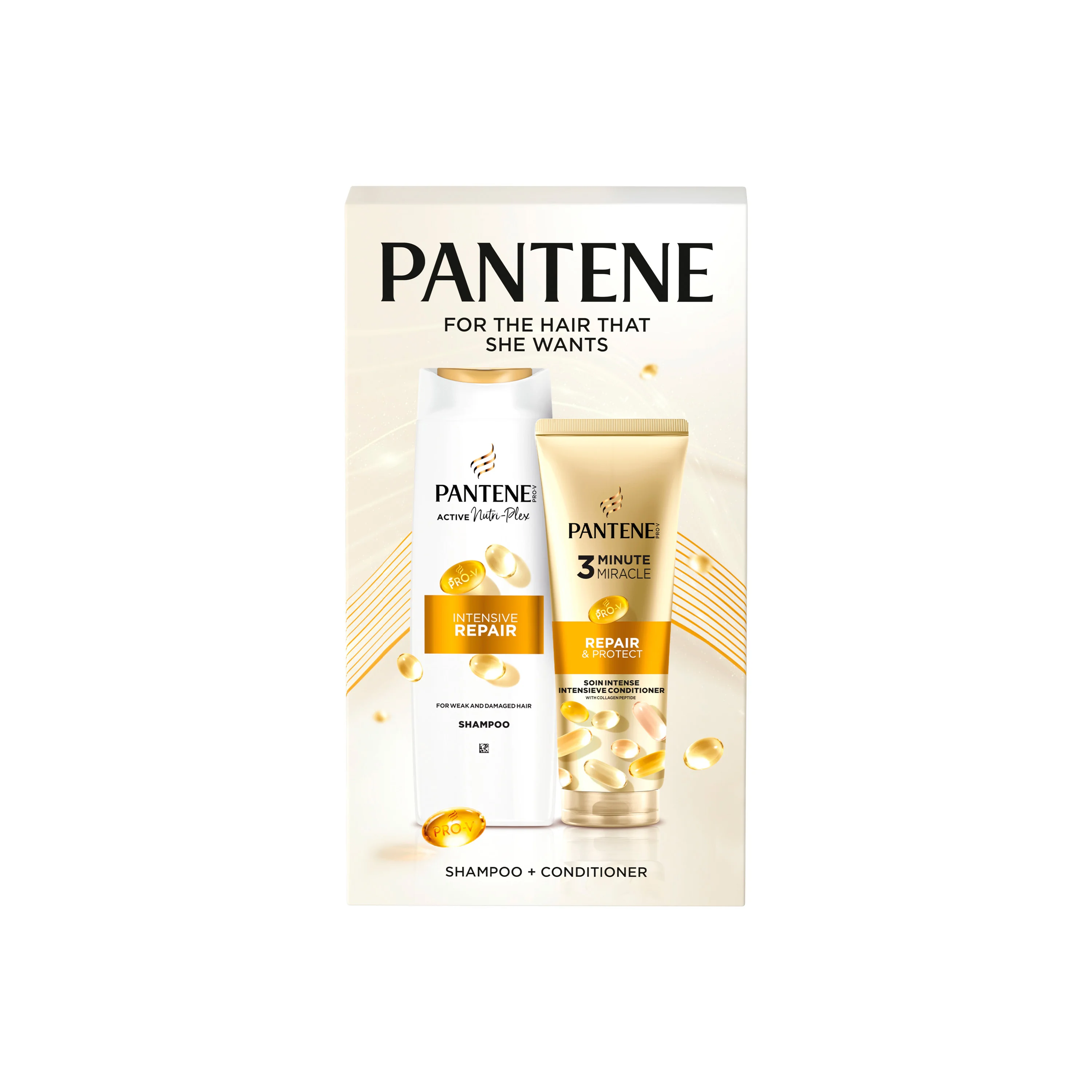 Xmass set Pantene Intensive Repair šampón 400ml + kondicionér 220ml 1 set